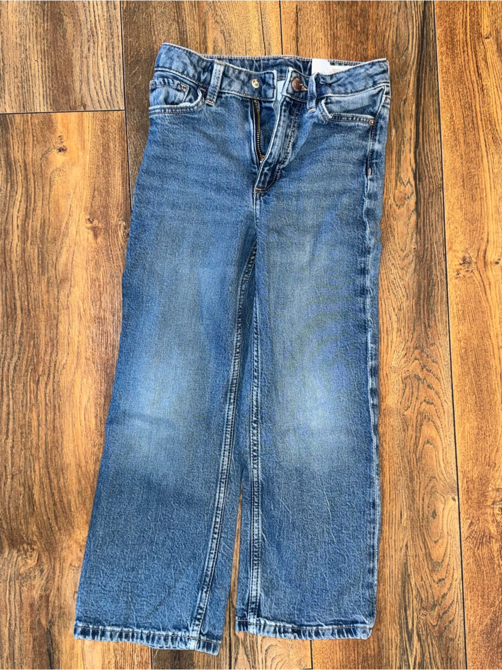 H&M Kids Light Blue Straight-Leg Denim Jeans